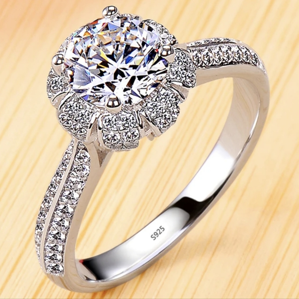 925 Sterling Silver Proposal Ring for Women,CertifiedTibetan,Engagement,Promise